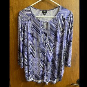 Links 3/4 sleeve blouse - medium